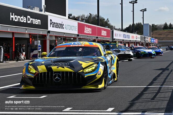 開幕戦の舞台モビリティリゾートもてぎでスーパー耐久公式テスト開催。TKRI松永建設AMG GT3がトップタイム