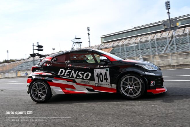 モリゾウがもてぎでのスーパー耐久公式テストGR Team SPIRITの104号車をドライブ「全部が『もっといいクルマづくり』に繋がりますから」