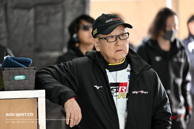 モリゾウがもてぎでのスーパー耐久公式テストGR Team SPIRITの104号車をドライブ「全部が『もっといいクルマづくり』に繋がりますから」