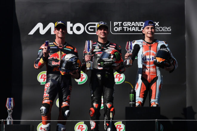ベゼッチが開幕戦を制して3連勝。88戦ぶりにドゥカティ不在の表彰台に／第1戦タイGP