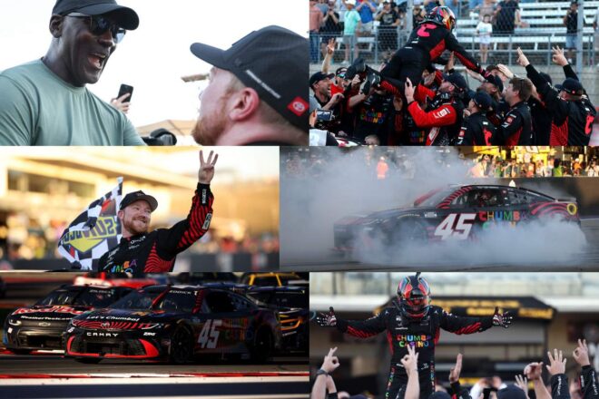 歴史的快進撃。トヨタのレディックが史上初の開幕3連勝「SVGを倒したいと思っていた」／NASCAR第3戦