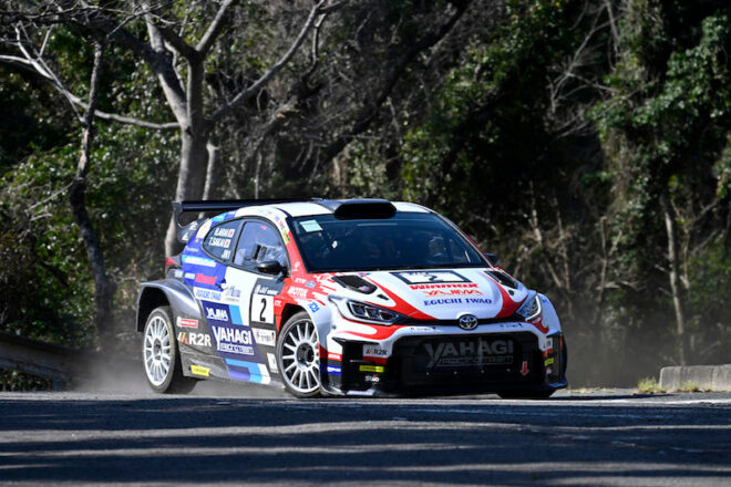 マシンスイッチの新井大輝がGRヤリスで圧勝。開幕戦ラリー三河湾を制する／全日本ラリー
