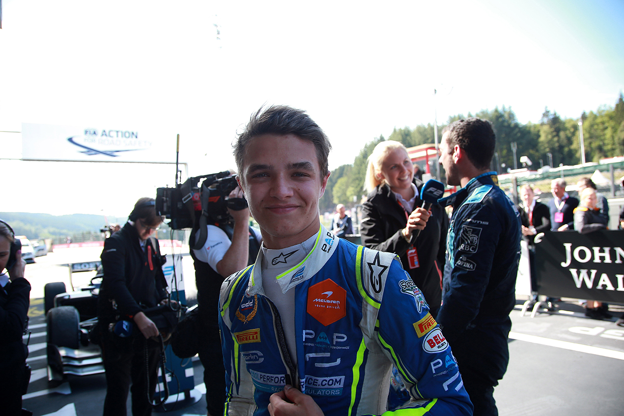 FIA F2出身者で初のF1チャンピオンとなったランド・ノリス（2018年FIA F2シリーズ2位／カーリン）