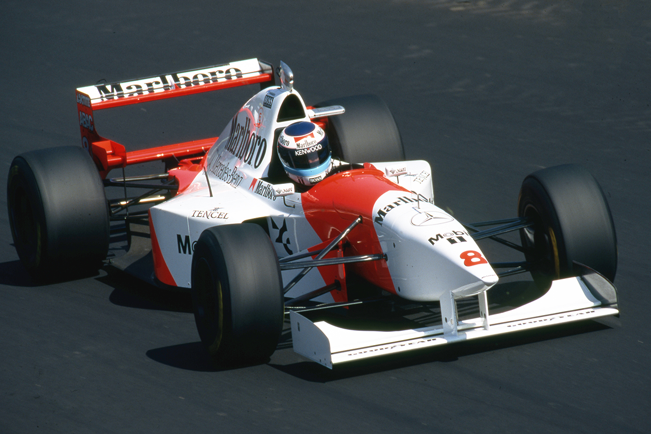 1995年F1を戦うミカ・ハッキネン（マクラーレン）