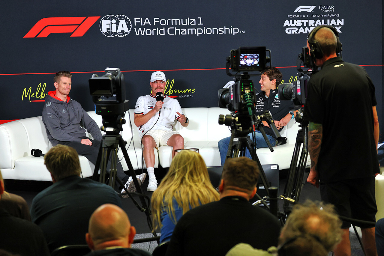 ニコ・ヒュルケンベルグ（アウディ）、バルテリ・ボッタス（キャデラック）、ジョージ・ラッセル（メルセデス）