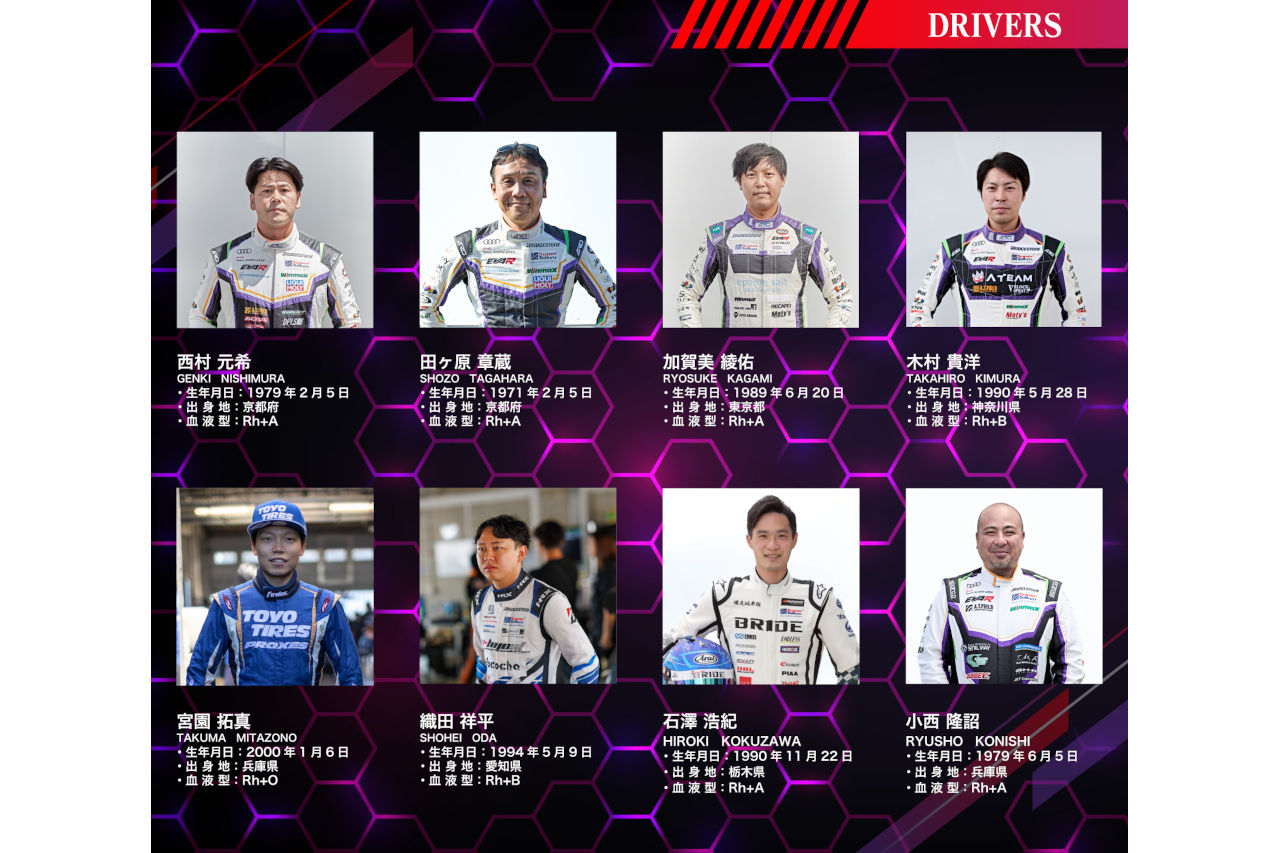 エヴァンゲリオンレーシング、2026年参戦体制を発表。4台体制で国内外の3カテゴリーに挑む