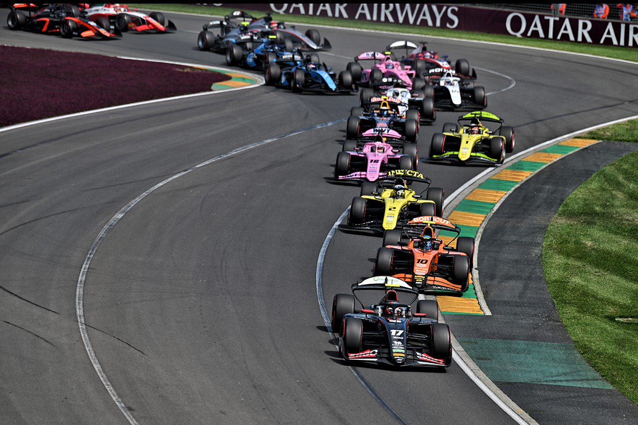 2026年FIA F2第1戦メルボルン スプリントレースのスタート