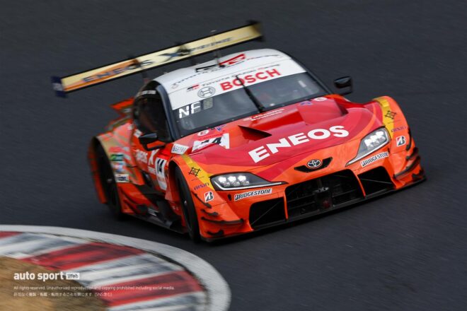 スーパーGT岡山公式テスト締めくくりのセッション4は赤旗3回と荒れ模様。ENEOS X PRIME GR Supraがトップタイム