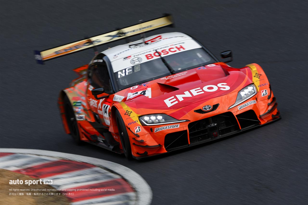スーパーGT岡山公式テスト締めくくりのセッション4は赤旗3回と荒れ模様。ENEOS X PRIME GR Supraがトップタイム