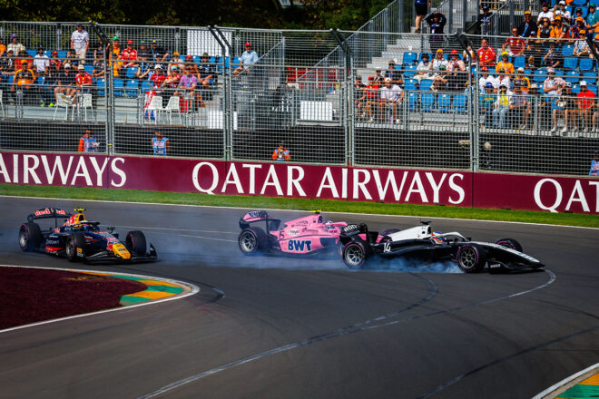 2026年FIA F2第1戦メルボルン マルティニウス・ステンスホーン（ロダン・モータースポーツ）、アレクサンダー・ダン（ロダン・モータースポーツ／アルピーヌ育成）