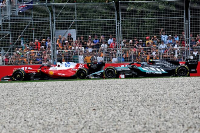 シャルル・ルクレール（フェラーリ）＆ジョージ・ラッセル（メルセデス）