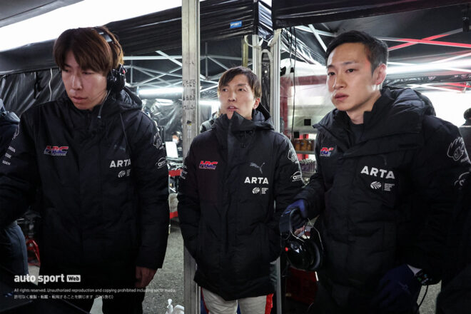 野尻智紀と小池智彦エンジニア（ARTA MUGEN）