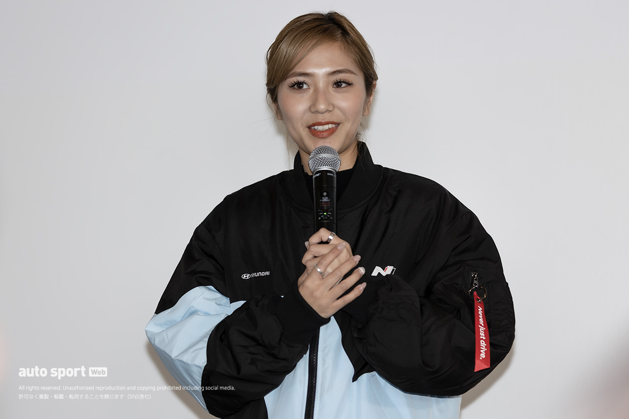 織戸茉彩がヒョンデIONIQ 5Nで全日本EV-GPに参戦決定。発表会で“先輩”リ・ジョンウを質問攻めに