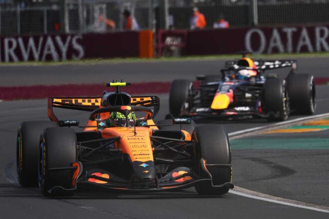 ランド・ノリス（マクラーレン）＆マックス・フェルスタッペン（レッドブル）