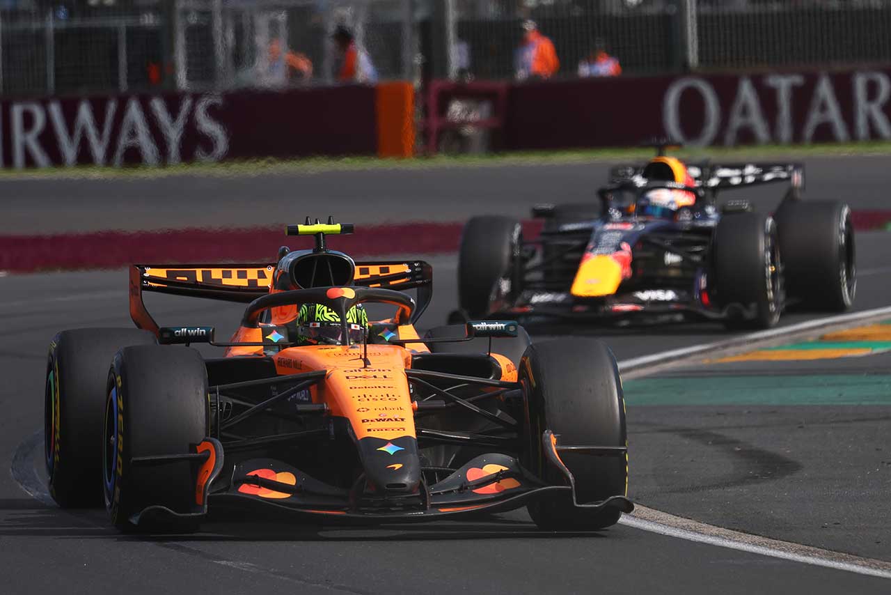 ランド・ノリス（マクラーレン）＆マックス・フェルスタッペン（レッドブル）