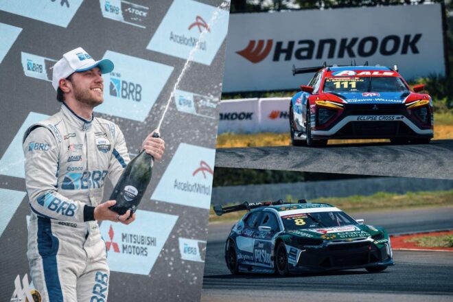 大排気量V8回帰のSUVストックは、酷暑のなか王者のミツビシ・エクリプスクロスが完勝／SCB開幕戦