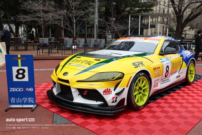 WedsSportが青山学院大学体育会自動車部のスーパー耐久参戦をサポート。メインスポンサーに就任、ホイールを供給へ