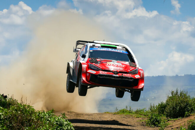 2日目もトヨタ勢が上位独占。僚友肉薄もソルベルグが首位キープ「見ているだけでも非常にエキサイティング」／WRC第3戦ケニア