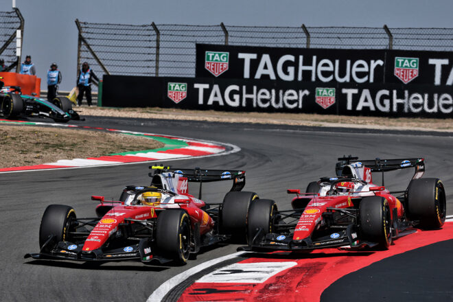 ルイス・ハミルトン（フェラーリ）とシャルル・ルクレール（フェラーリ）