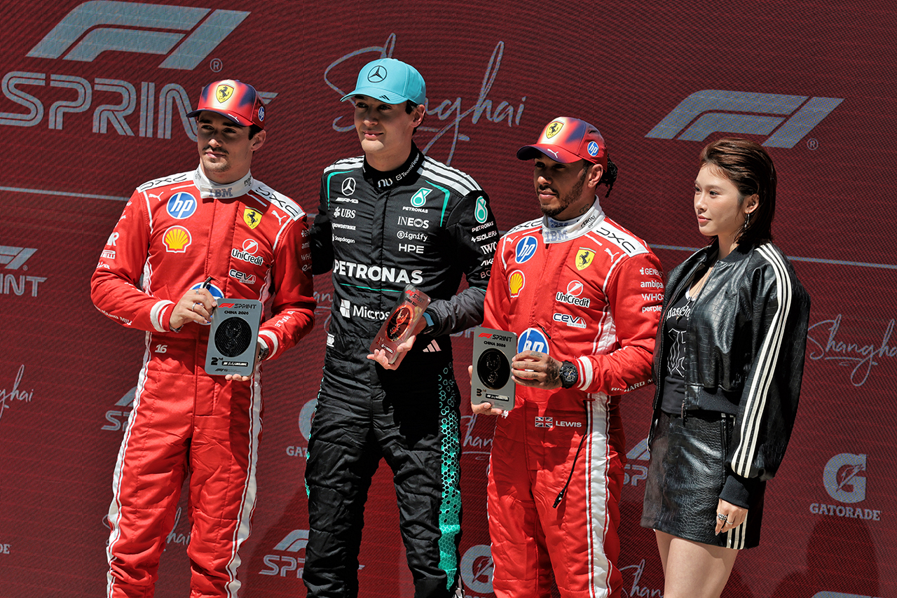 2026年F1第2戦中国GPスプリントの上位3名
