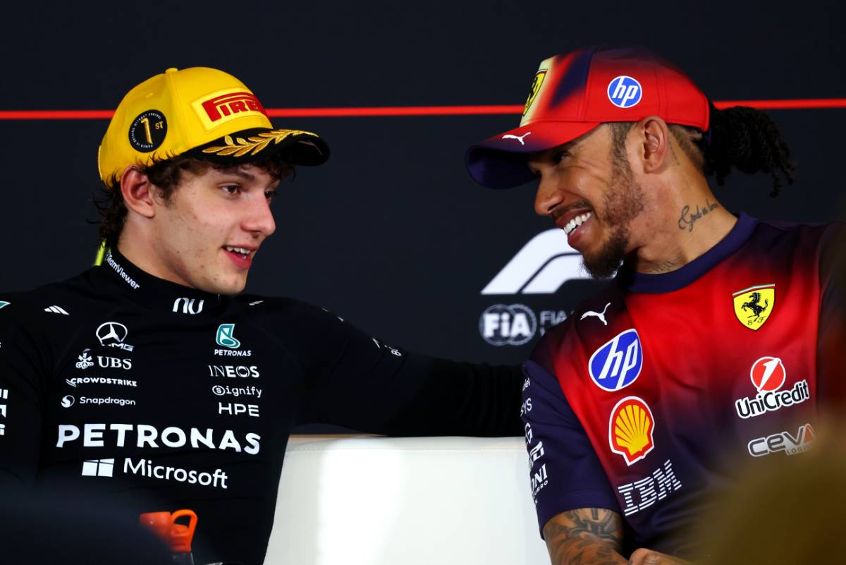 アンドレア・キミ・アントネッリ（メルセデス）＆ルイス・ハミルトン（フェラーリ）