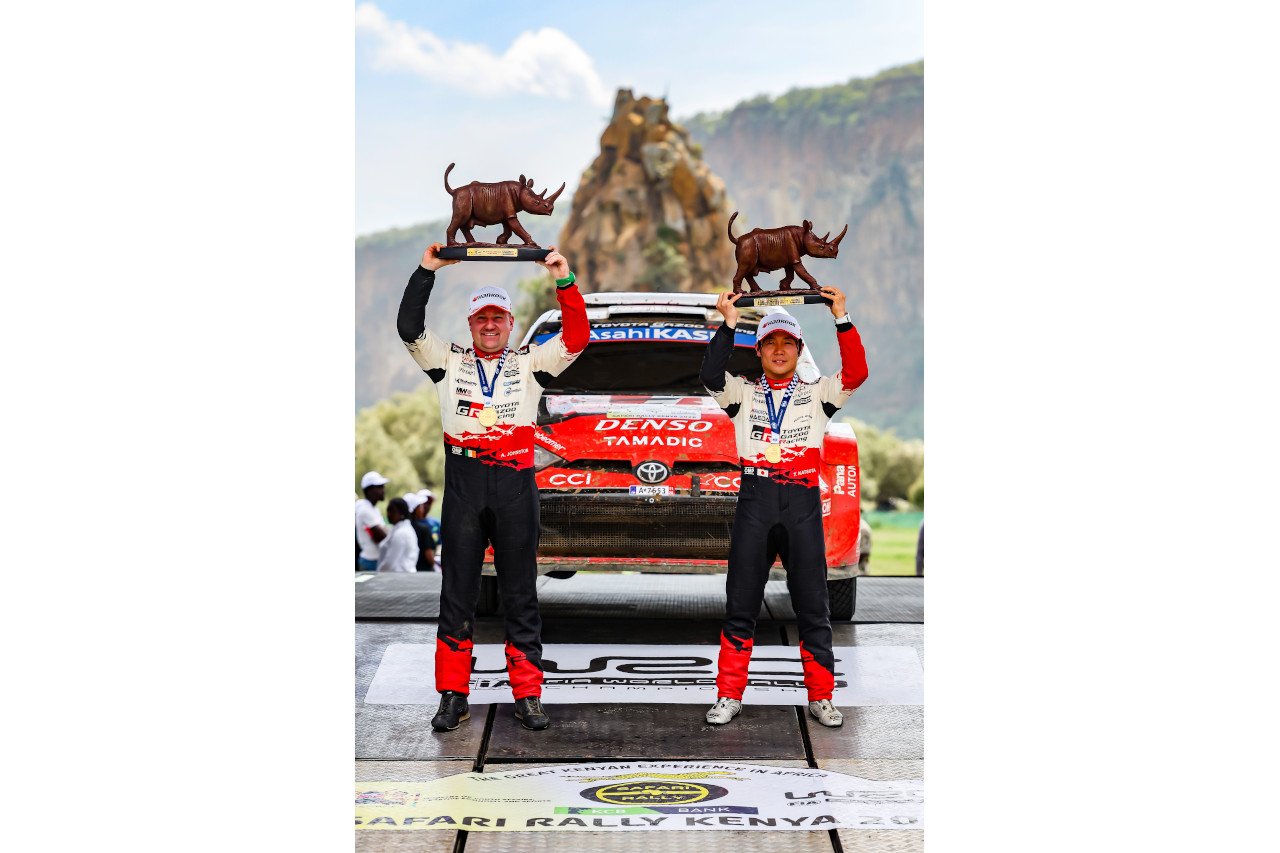 勝田貴元が涙のWRC初優勝、伝統のサファリ・ラリーで悲願達成「皆のおかげでここまでたどり着けました」