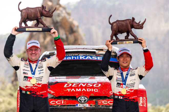 勝田貴元が涙のWRC初優勝、伝統のサファリ・ラリーで悲願達成「皆のおかげでここまでたどり着けました」