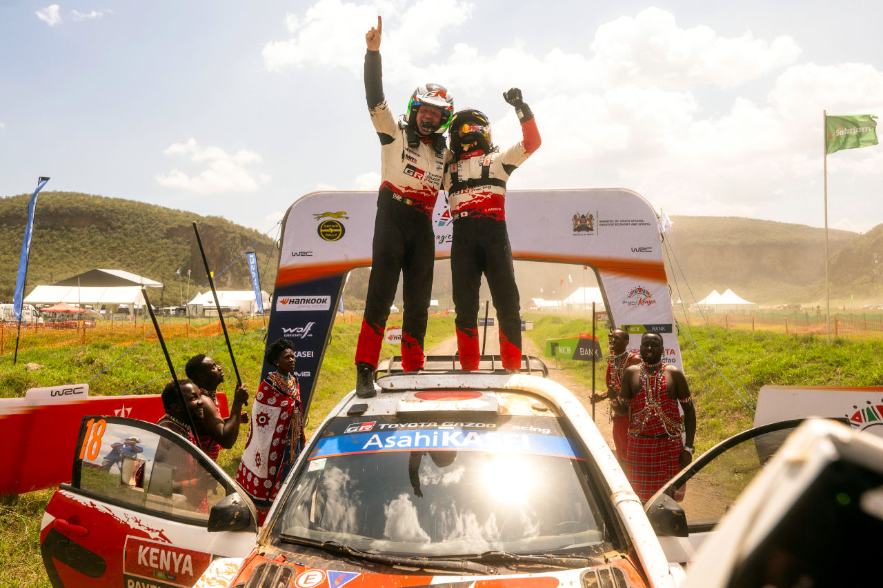 豊田章男会長「もっともっと“すごい憧れ”の存在になっていって欲しい」。勝田貴元の初優勝を受けコメント発表／WRC第3戦ケニア