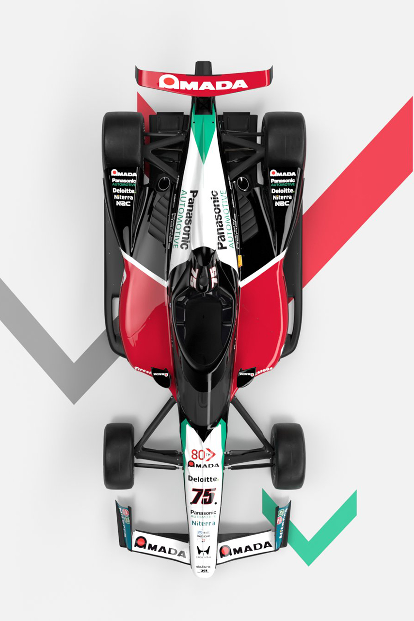 2026年第110回インディ500に参戦する佐藤琢磨のマシンカラーリング