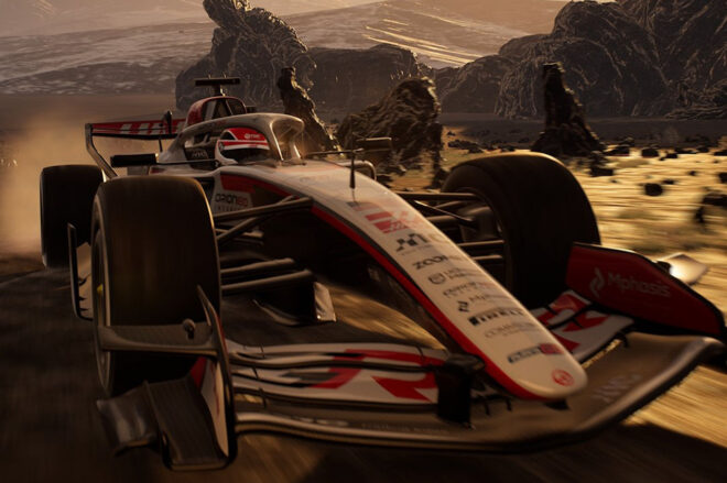 ハースF1チームとゴジラがコラボ