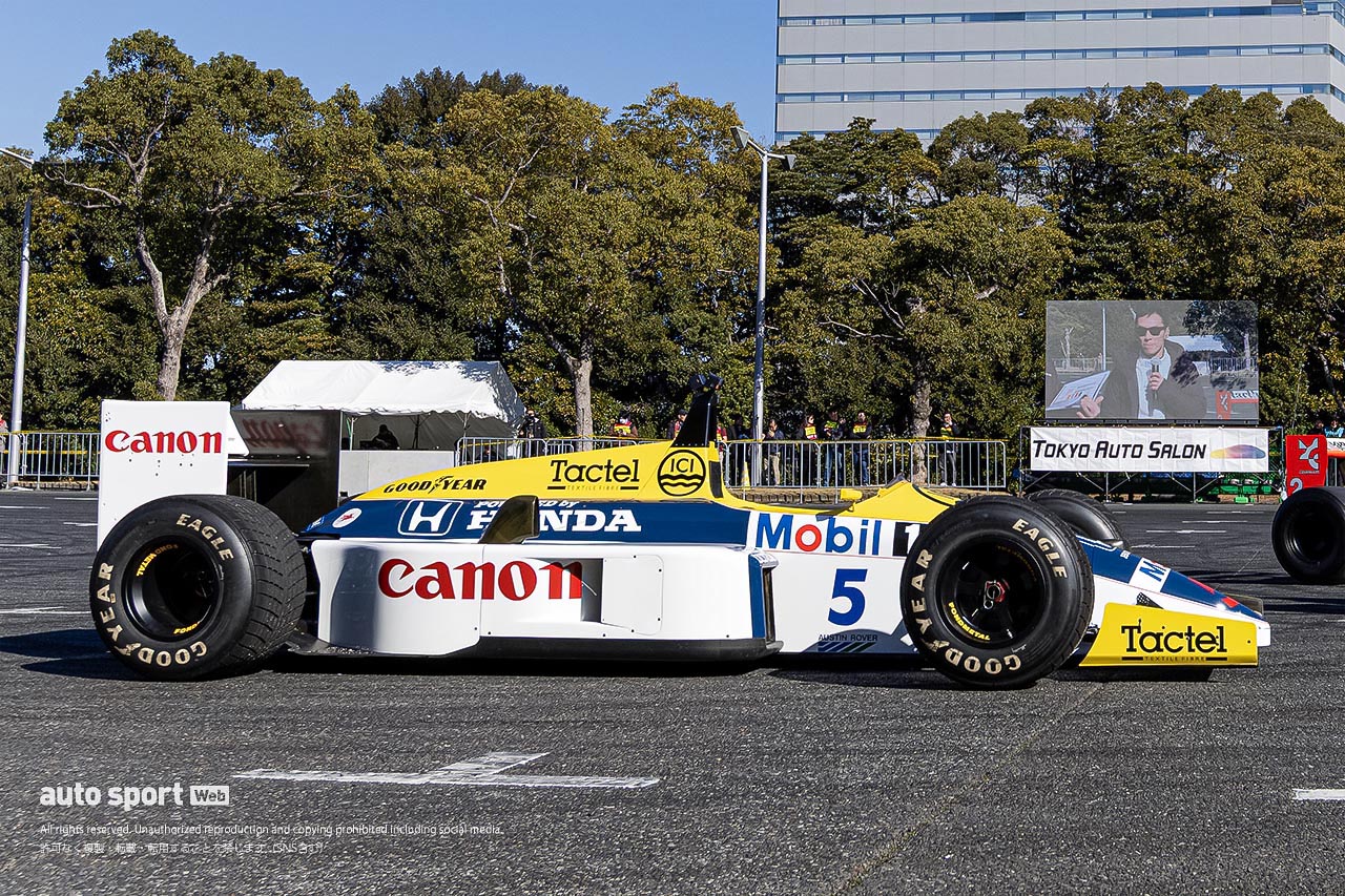 ホンダ初のF1タイトル獲得マシン『FW11』が富士スピードウェイで全開走行へ。モーターファンフェスタでデモラン決定