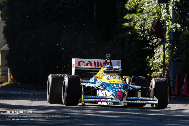 ホンダ初のF1タイトル獲得マシン『FW11』が富士スピードウェイで全開走行へ。モーターファンフェスタでデモラン決定