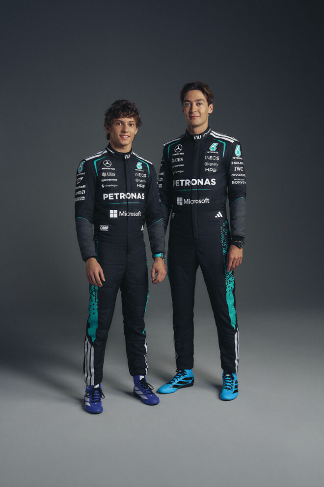 アンドレア・キミ・アントネッリとジョージ・ラッセル（メルセデス）