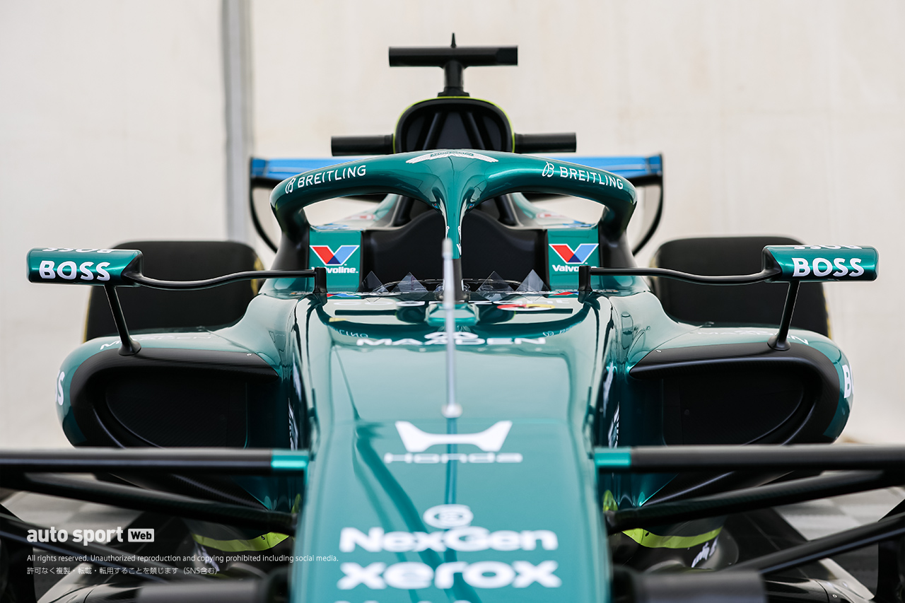 最新F1マシンがモータースポーツジャパン2026に登場。アストンマーティン・ホンダ『AMR26』が横浜・山下ふ頭に展示中