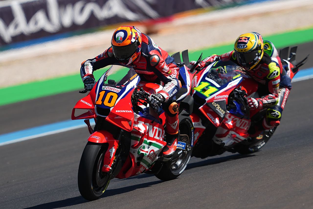 後方から浮上のマリーニ「見た目以上にポジティブな結果」ミルは上位走行中に痛恨の転倒／第2戦ブラジルGP