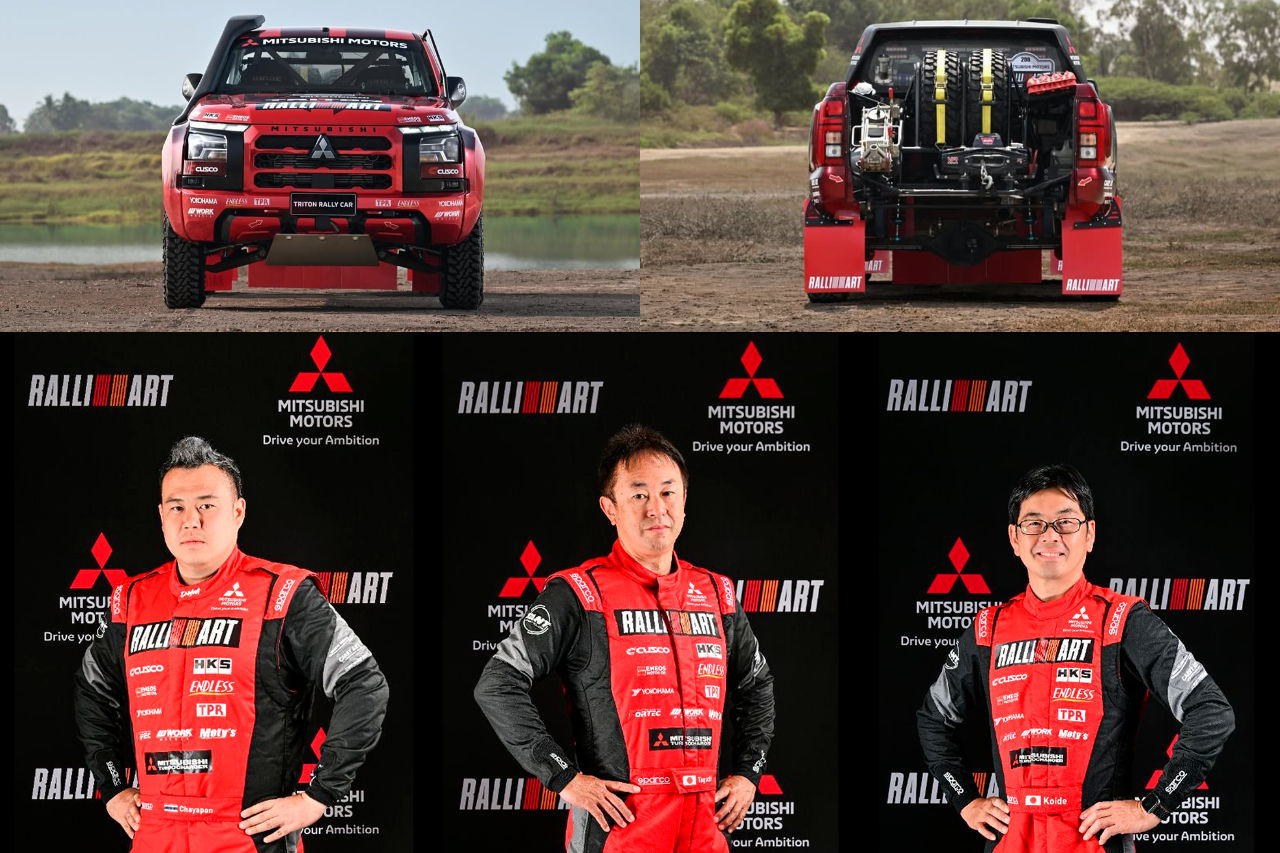 チーム三菱ラリーアート、2026年もアジアクロスカントリーラリーに参戦し連覇を狙う。『ランエボ』『パジェロ』のラリー車から着想を得た新カラー公開