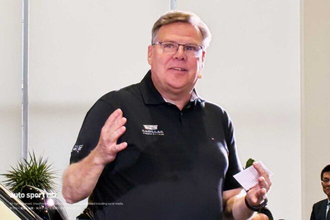 キャデラック最速SUV、レース由来のリリックVを発表。モータースポーツ担当が来日し鈴鹿F1に向けてエール