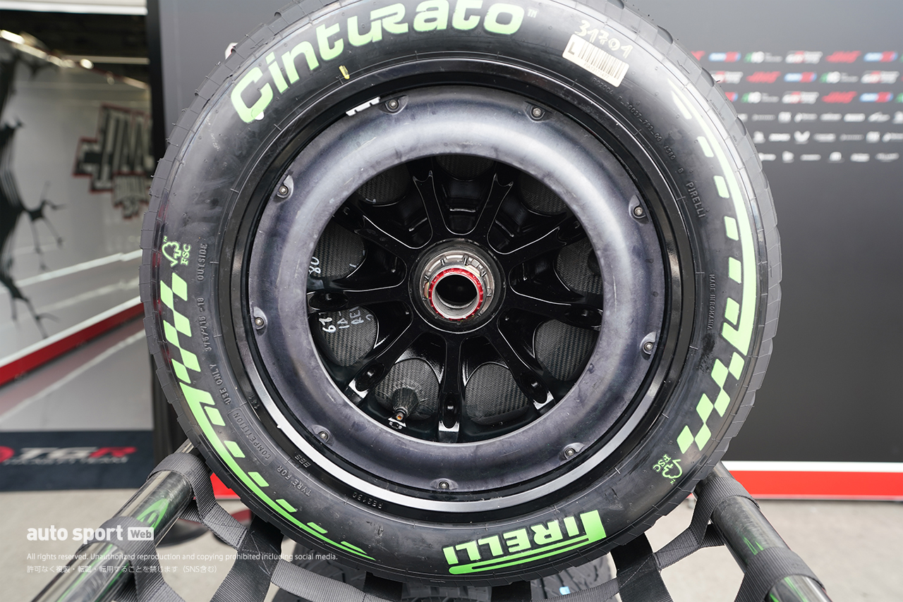 2026年F1第3戦日本GP木曜日　ハースのホイール＆ホイールカバー