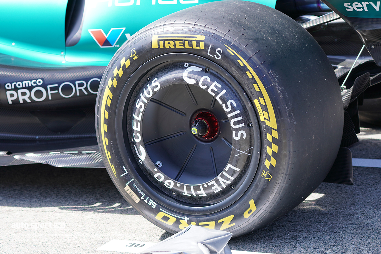 2026年F1第3戦日本GP金曜日／アストンマーティンAMR26のリヤホイール＆ホイールカバー