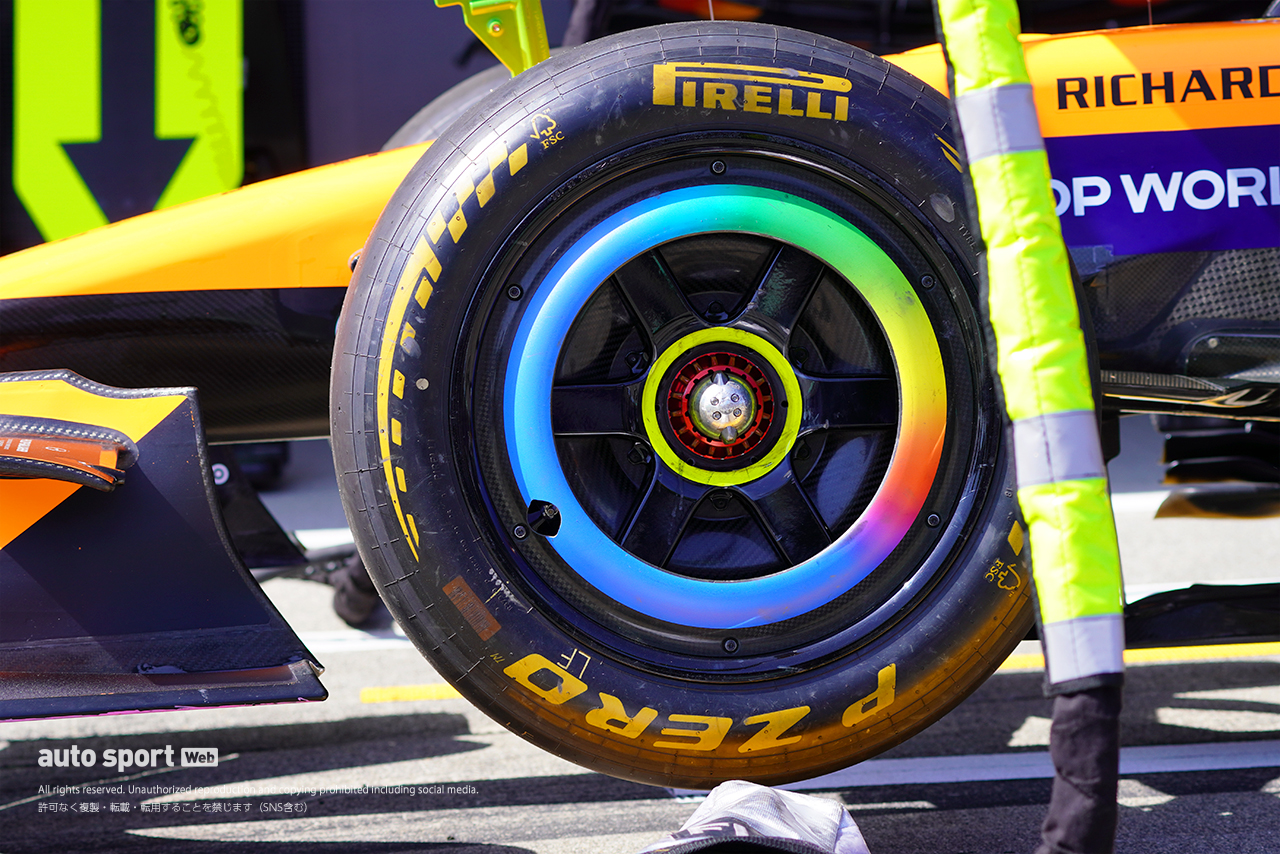 2026年F1第3戦日本GP金曜日／マクラーレンMCL40のフロントホイール＆ホイールカバー