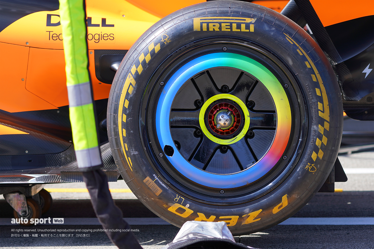 2026年F1第3戦日本GP金曜日／マクラーレンMCL40のリヤホイール＆ホイールカバー