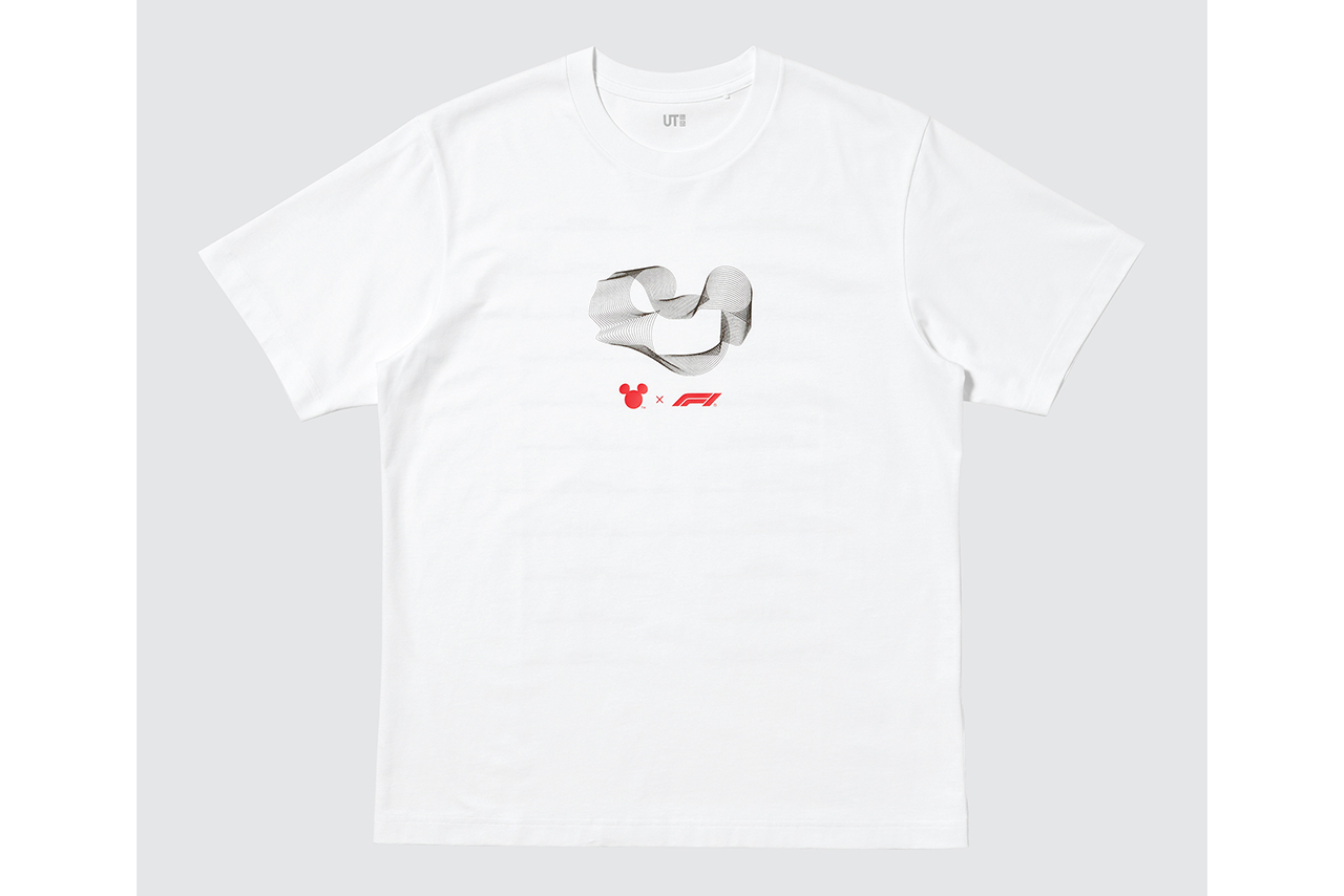 ユニクロ『ディズニー x F1 UT』 MEN（ホワイト／商品番号：488131）／フロント