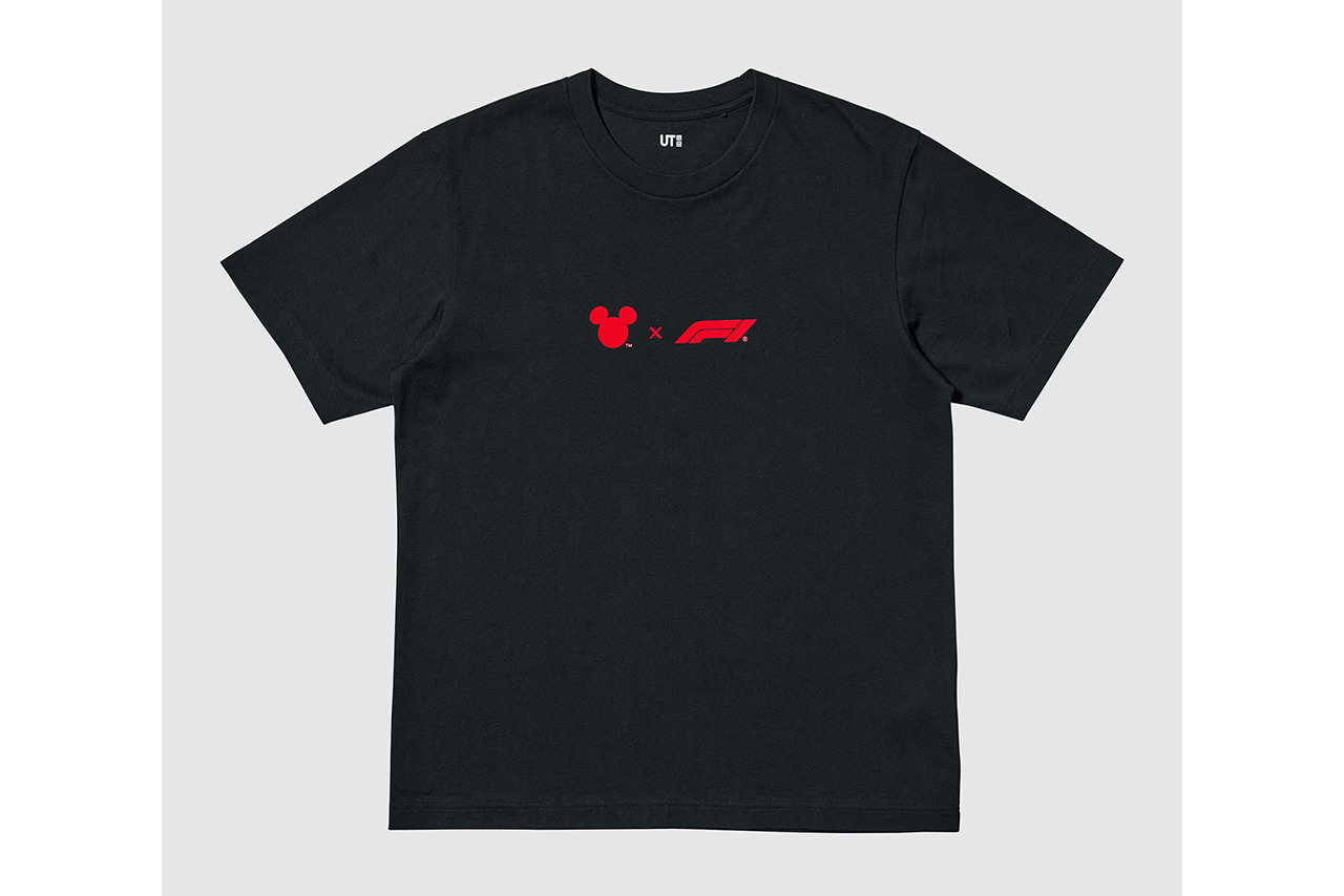 ユニクロ『ディズニー x F1 UT』 MEN（ブラック）／フロント