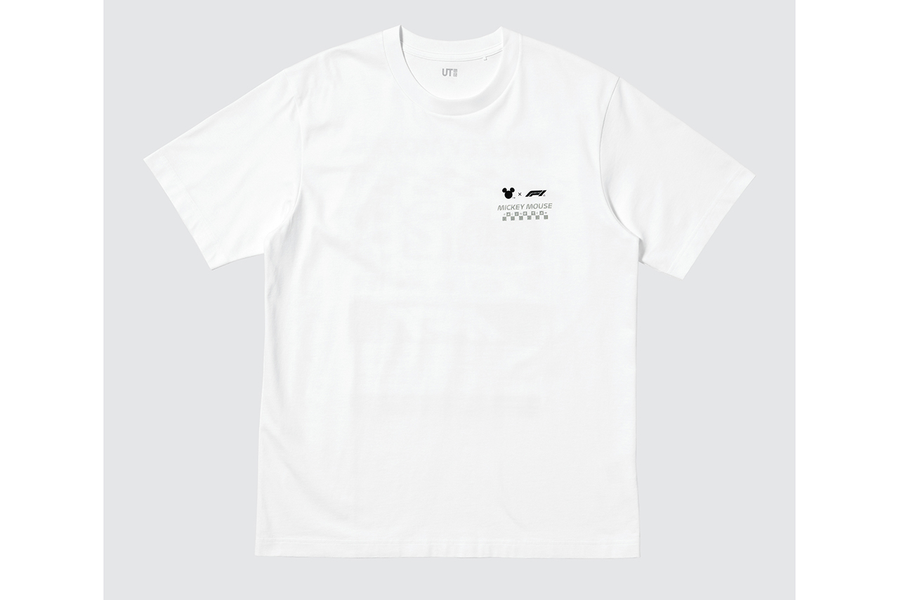 ユニクロ『ディズニー x F1 UT』 MEN（ホワイト／商品番号：489150）／フロント
