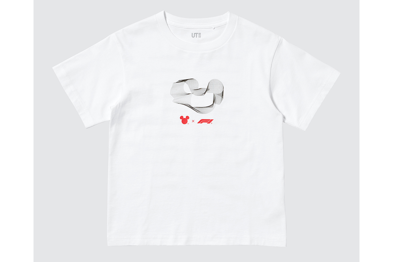 ユニクロ『ディズニー x F1 UT』 KID（ホワイト／商品番号：488911）／フロント