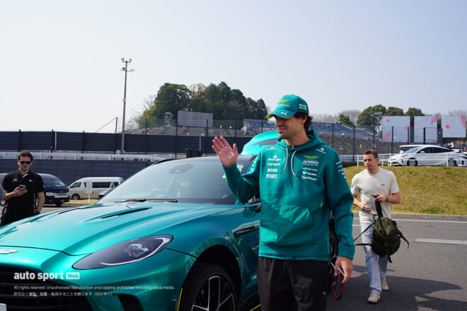 2026年F1第3戦日本GP土曜日／ランス・ストロール（アストンマーティン）の通勤風景