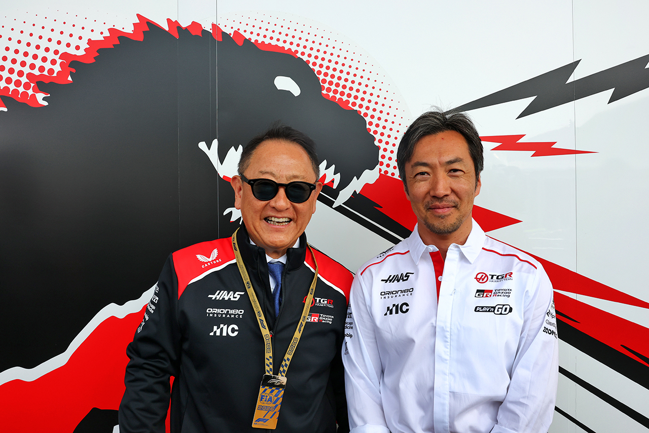 豊田章男（トヨタ自動車会長）＆小松礼雄（ハース・チーム代表）