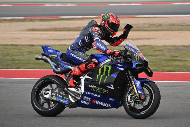 ヤマハ、サバイバルのスプリントで両者完走。クアルタラロは予選で「ちょっと不思議なクラッシュ」／第3戦アメリカズGP