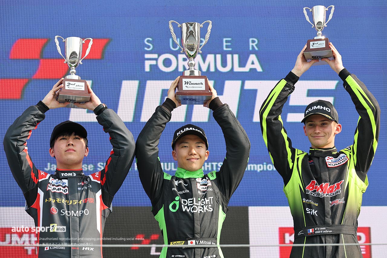 全日本スーパーフォーミュラ・ライツ選手権第3戦富士は三井優介がポール・トゥ・ウインで2勝目を挙げる
