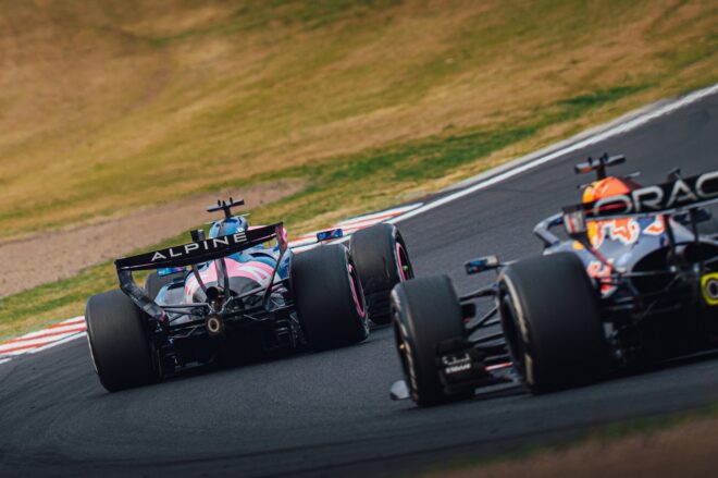 マックス・フェルスタッペン（レッドブル）の前を走り続けたピエール・ガスリー（アルピーヌ）
